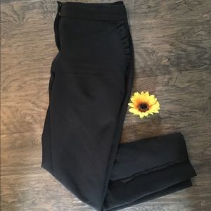 Black Express Dress Pants Size 2R Ankle Mid Rise